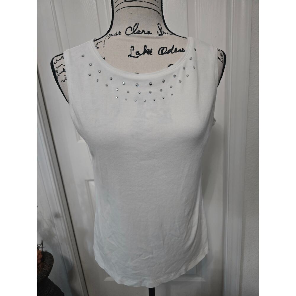 Karen Scott Studded Tank Size M EUC